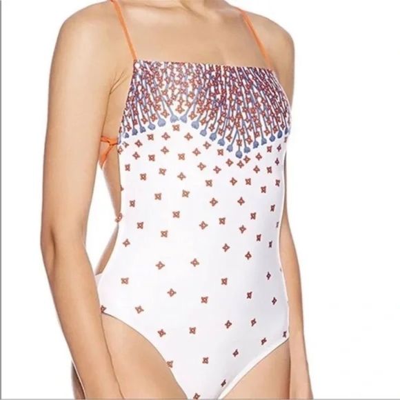 MARC JACOBS  Chrissie's Floral Criss Cross Back Maillot Swimsuit A18 - Picture 1 of 6
